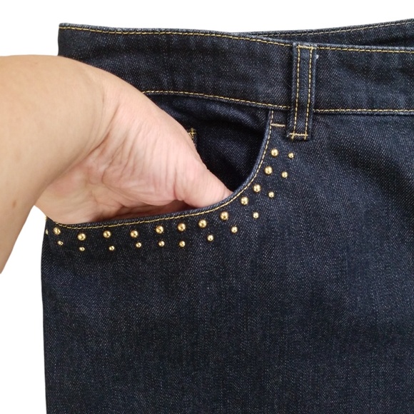 Jones New York Signature Women's Embellished Stretch Bootcut Jeans Size‎ 16 - Picture 5 of 11